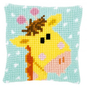 Маленький жираф I Набор для вышивания подушки VERVACO