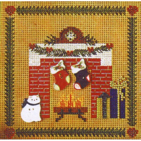 Набор для вышивания крестом Накануне Рождества 46*31см Чудесная игла