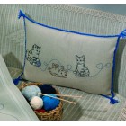 Кошки Набор для вышивания подушки PERMIN