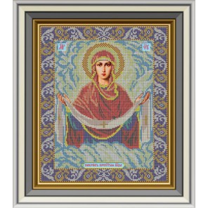 Покров Божией Матери Набор для вышивания бисером Икона GALLA COLLECTION