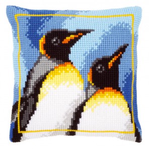 Королевские пингвины Набор для вышивания подушки VERVACO