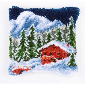 Зимние горы Набор для вышивания подушки VERVACO