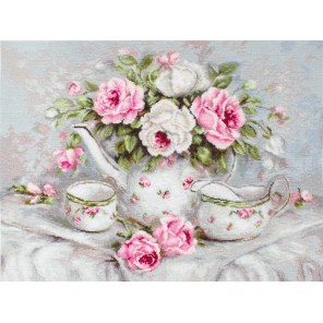 Чайный сервиз и розы Набор для вышивания LUCA-S