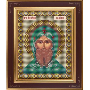 Святой Антоний Великий Комплект для вышивания бисером Икона GALLA COLLECTION