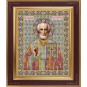 Святой Николай Чудотворец Набор для вышивания бисером Икона GALLA COLLECTION