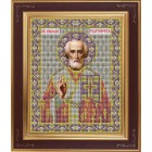 Святой Николай Чудотворец Комплект для вышивания бисером Икона GALLA COLLECTION