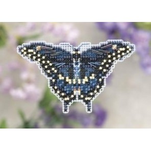 Черная бабочка-парусник Набор для вышивания бисером MILL HILL