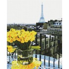  Желтый букет в Париже Алмазная мозаика на подрамнике GF965