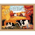 В рамке Коровы Раскраска по номерам на холсте Hobbart HB3040031