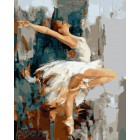 Легкость балерины Раскраска картина по номерам на холсте