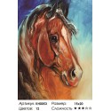 Рыжий конь Раскраска мини по номерам