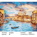 Очарование Венеции Раскраска по номерам на холсте Menglei