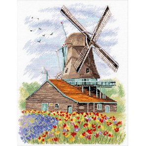  Ветряная мельница. Голландия Набор для вышивания Овен 1105