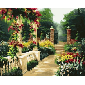  Цветущий сад Раскраска по номерам на холсте CG958