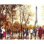  Сентябрь в Париже Раскраска картина по номерам на холсте ZX 10132
