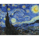  Звездная ночь. Ванг Гог Раскраска картина по номерам на холсте ZX 20221