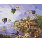 Воздушные шары 21716 Раскраска по номерам акриловыми красками Plaid