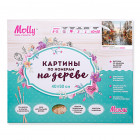 Коробка Окно в Париж Картина по номерам на дереве