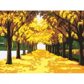 Золотая осень Раскраска по номерам акриловыми красками на холсте Menglei
