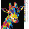 Схема Радужный жираф Алмазная вышивка мозаика DI-PA12
