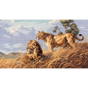 Африканские львы 03866 Набор для вышивания Dimensions ( Дименшенс )