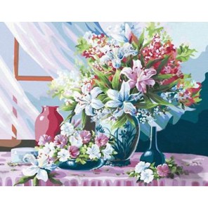 Лилии Раскраска по номерам акриловыми красками на холсте Paintboy