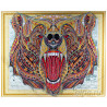 Раскладка Яркий оскал медведя Алмазная вышивка мозаика 5D 5DZX004