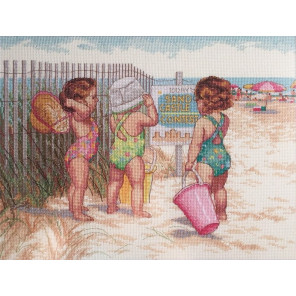 Дети на пляже 35216 Набор для вышивания Dimensions ( Дименшенс )