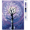 Схема Дерево в лунном свете Раскраска по номерам на холсте Живопись по номерам RA141