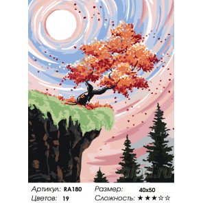 Количество цветов и сложность Дерево мудрости Раскраска по номерам на холсте Живопись по номерам RA180