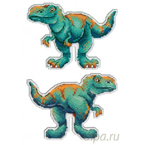  Тираннозавр. Динозавры Набор для вышивания МП Студия Р-271
