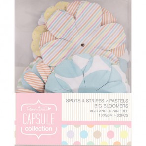 Цветы Spots & Stripes Pastels Украшение для скрапбукинга, кардмейкинга Docrafts