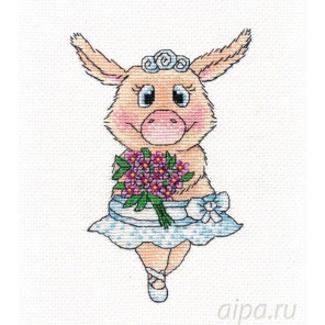  Свинка-балерина Набор для вышивания Овен 1138