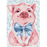 Раскладка Милая свинка Алмазная вышивка мозаика Гранни AG2289