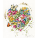 A heart of flowers Набор для вышивания LanArte