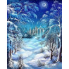  Мягкий снежок Раскраска картина по номерам на холсте Q3141