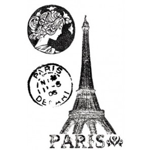 Париж Набор силиконовых штампов для скрапбукинга, кардмейкинга Stamperia