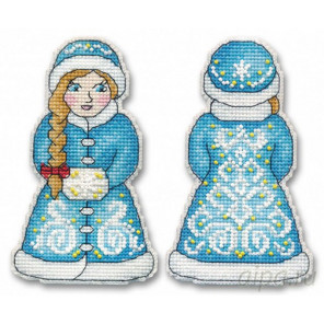  Снегурочка Набор для вышивания ёлочной игрушки Овен 1145