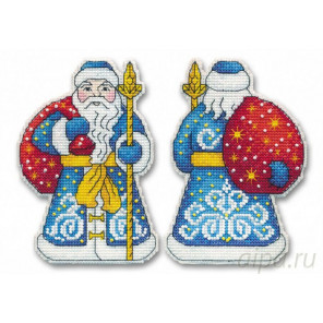  Дед Мороз Набор для вышивания ёлочной игрушки Овен 1146