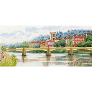  Мост Понте-алле-Грацие. Флоренция Набор для вышивания Золотое Руно ДЛ-037
