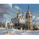 Зимняя церковь Алмазная мозаика вышивка Painting Diamond
