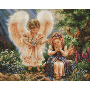  Ангел и девочка Алмазная мозаика вышивка Painting Diamond GF2093