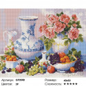 Натюрморт с фруктами Алмазная вышивка мозаика на подрамнике