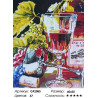 Количество цветов и сложность Виноградное вино Алмазная вышивка мозаика на подрамнике GF2085
