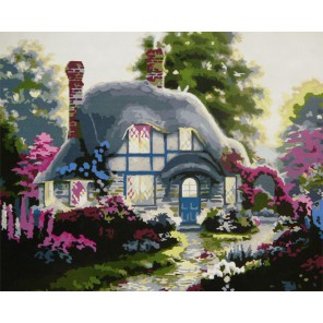 Уютный домик Раскраска по номерам акриловыми красками на холсте Worad Art