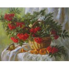 Рябина Раскраска по номерам акриловыми красками на холсте Worad Art