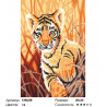 Количество цветов и сложность Любопытный тигренок Раскраска по номерам на холсте Molly KH0258