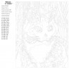 Схема Игривый взгляд кота Раскраска по номерам на холсте Живопись по номерам Z1016653
