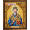 В рамке Икона Спиридон Тримифунтский Алмазная вышивка мозаика АЖ-5057