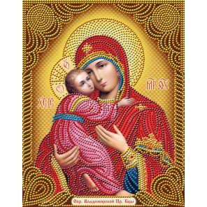  Икона Владимирская Богородица Алмазная вышивка мозаика АЖ-5034
